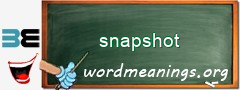 WordMeaning blackboard for snapshot